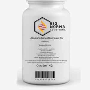 Albumina Sérica Bovina em pó liofilizado 1kg pureza 99,99%